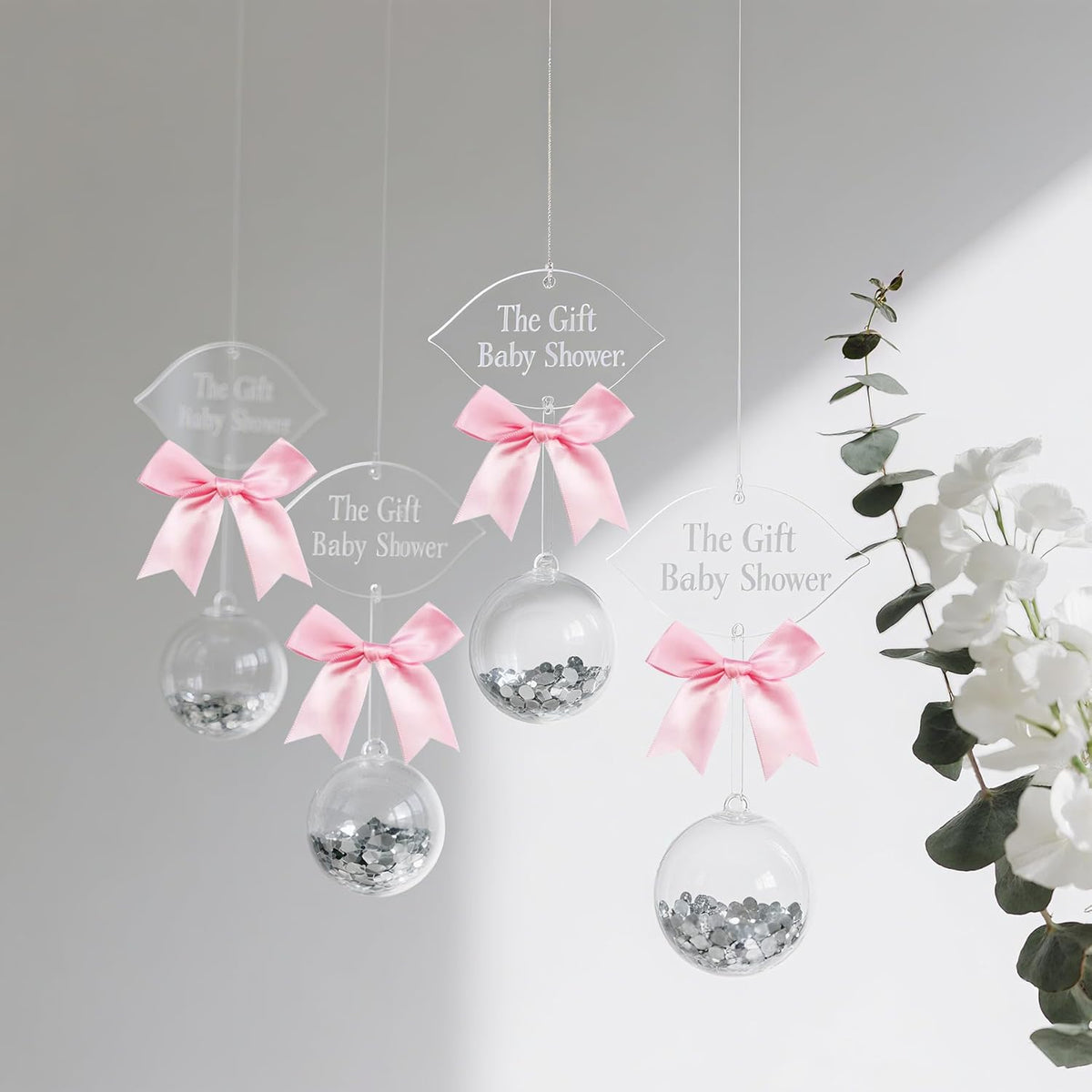 50 PCS Twist Tie Bows Satin Ribbon Bows 3.3 Inch Gift Wrap Bows Craft Bows for Gift Wrapping, Party