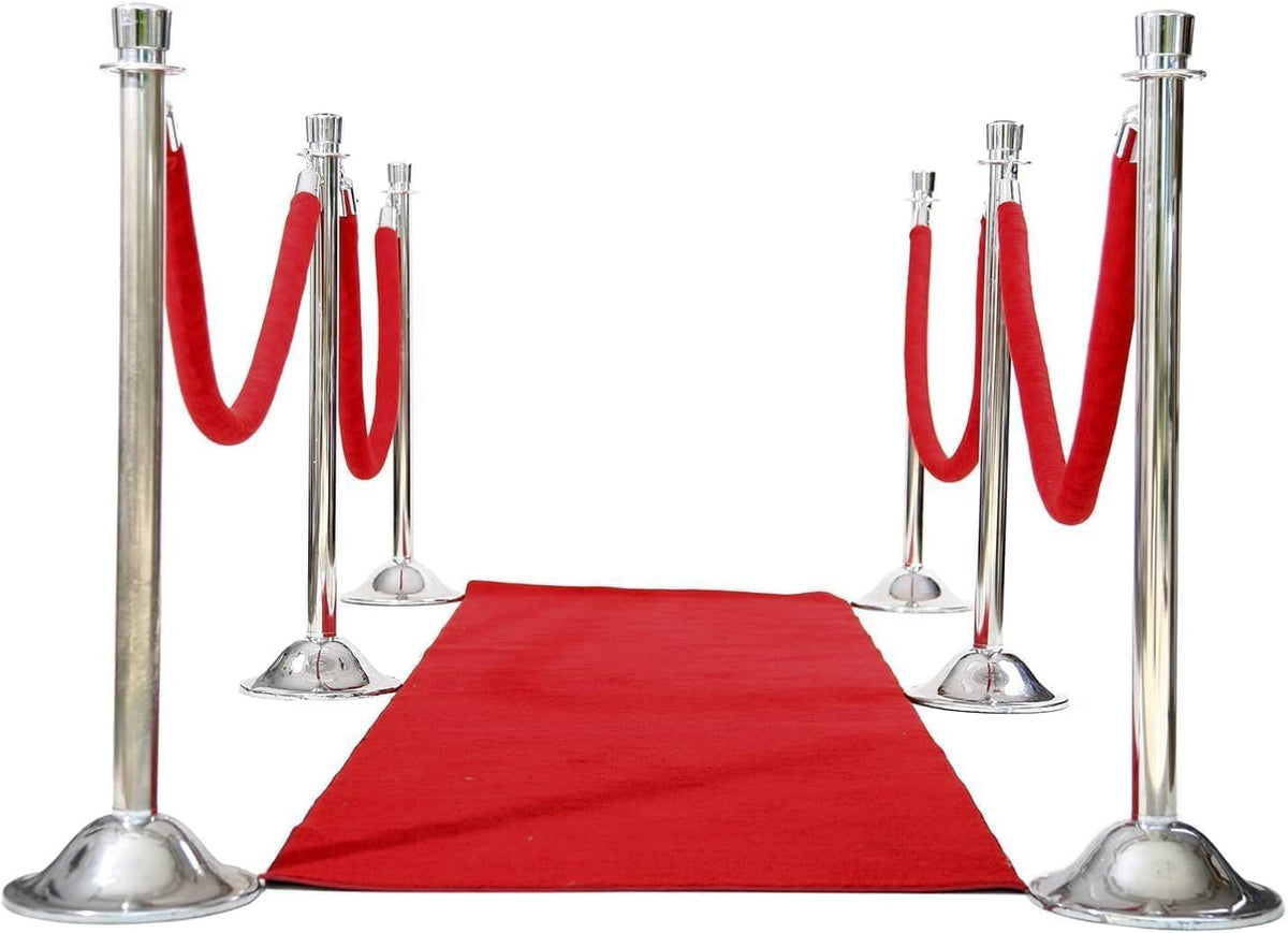 BANNER BUZZ Hollywood Red Carpet Runner – Premium Non-Slip 4x20 ft Aisle Rug for Weddings, Parties