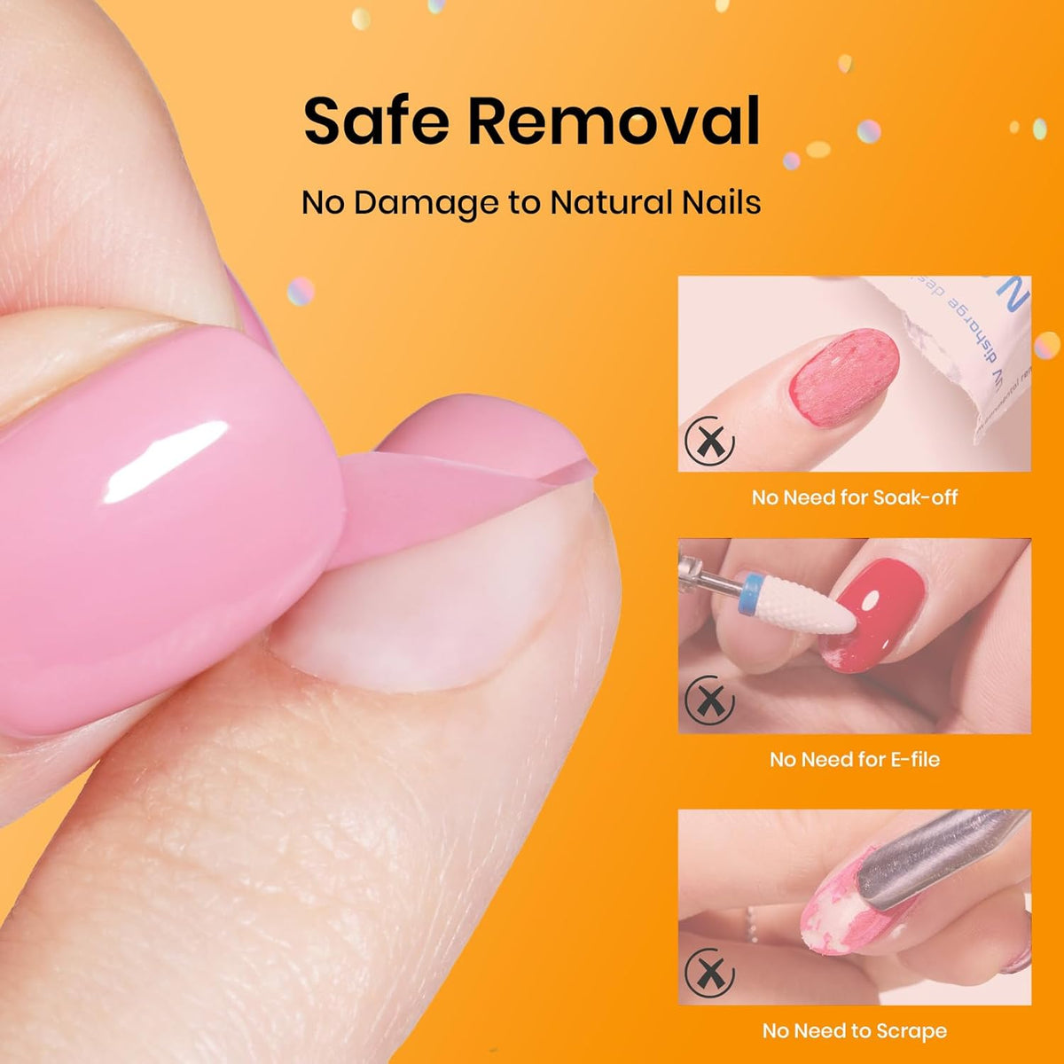 Beetles Peel Off Gel Base Coat for Gel Nail Polish: 15ml Peel Off Base Coat, Soak Off-Free Easy