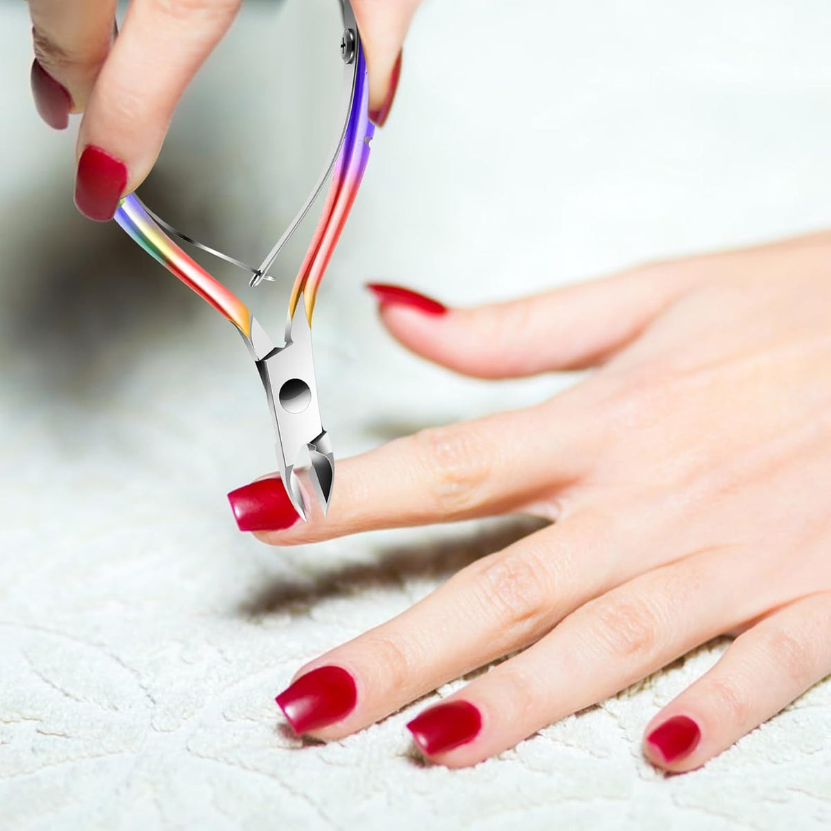 Cuticle Trimmer Cuticle Nippers, Durable Cuticle Cutter, Salon Toe Nail Cuticle Clippers, Stainless