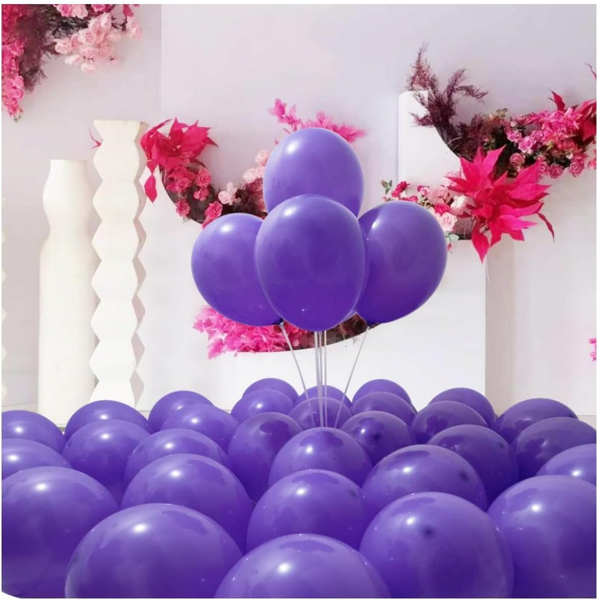 300 Pack Purple Balloons 12 inch Purple Latex Party Balloon Bulk for Various Party Events