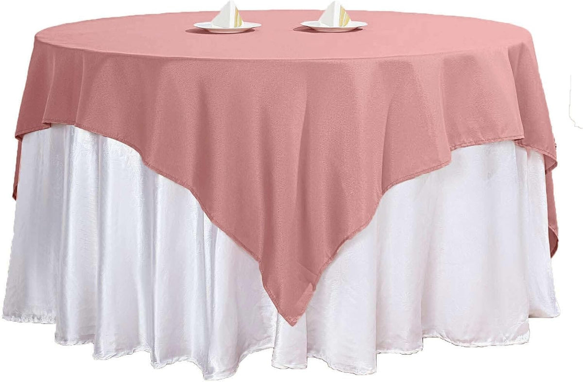 Efavormart 70" Square Linens Dusty Rose Wholesale Linens Polyester Square Linen Tablecloth for