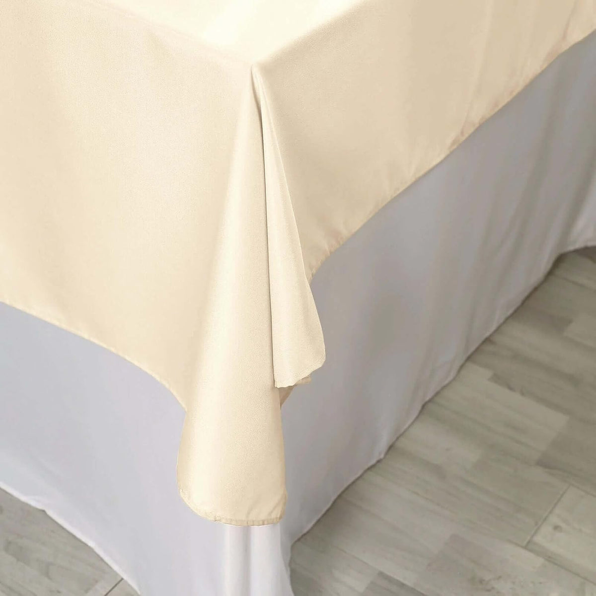 Efavormart 70" Square Linens Beige Wholesale Linens Polyester Square Linen Tablecloth for Wedding