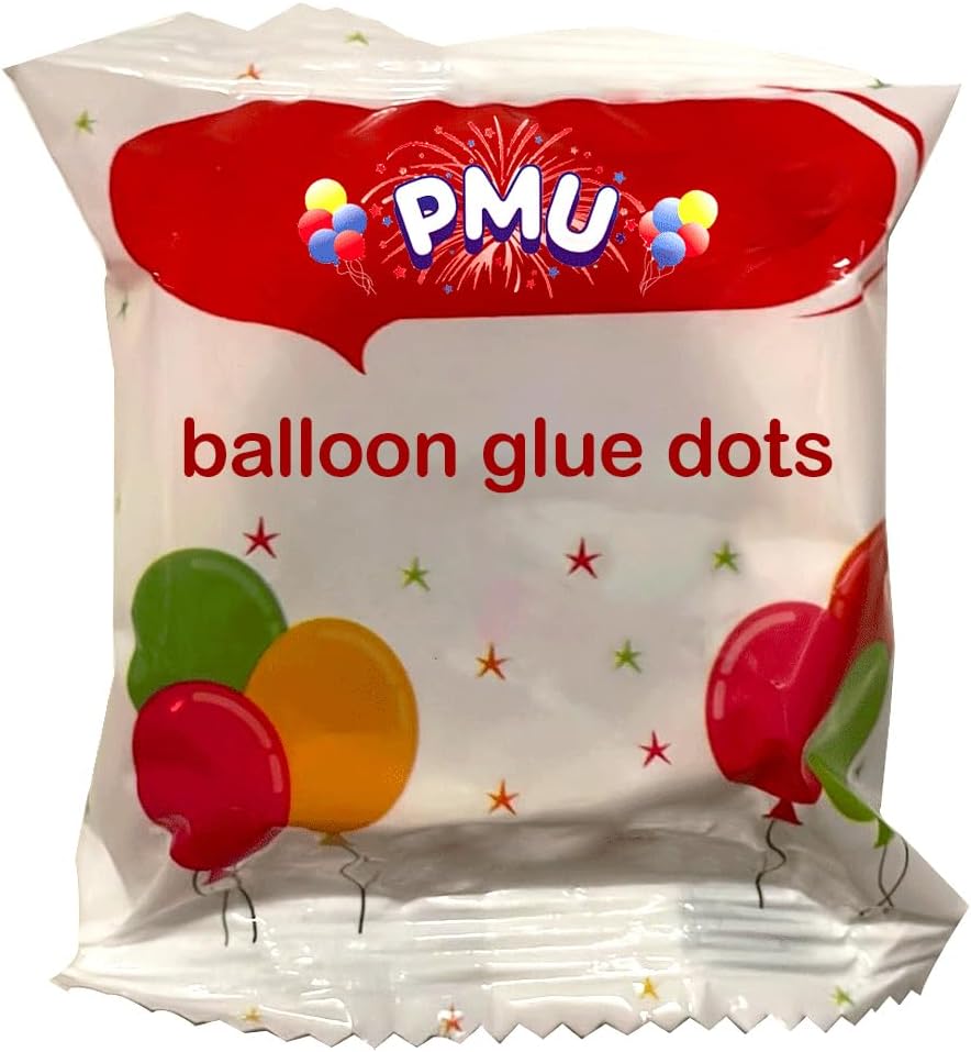 PMU Balloon Accessories for Mylar and Latex Balloons Adhesive Dots for Balloons Double Sided