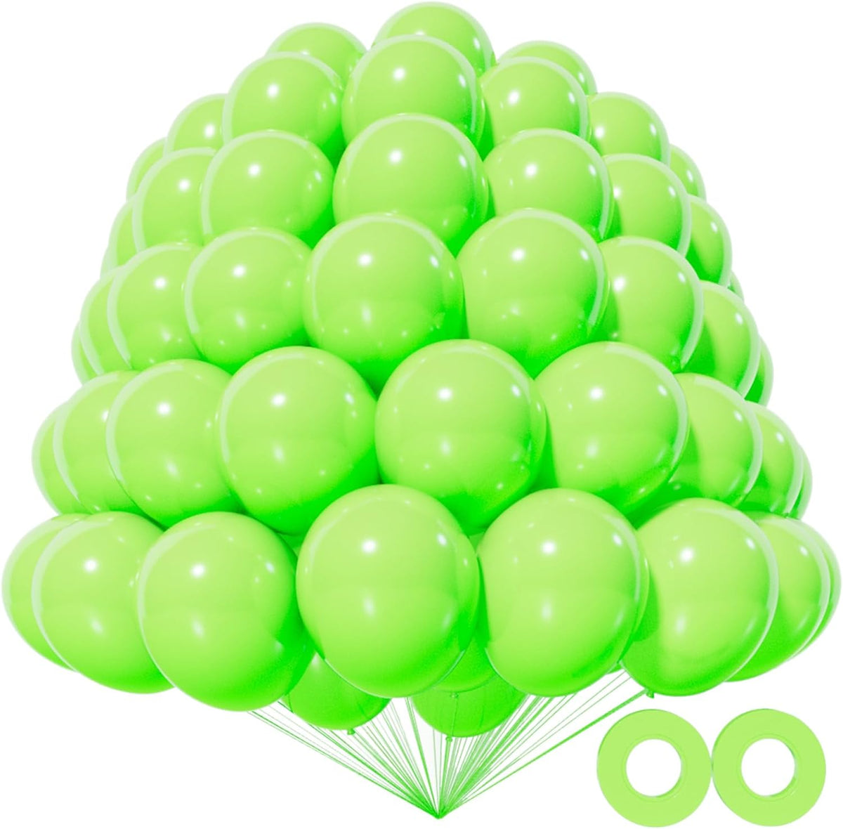 KAWKALSH 200pcs Light Green Balloons 5 Inch, Small Mini Latex Balloons for Party Birthday Baby