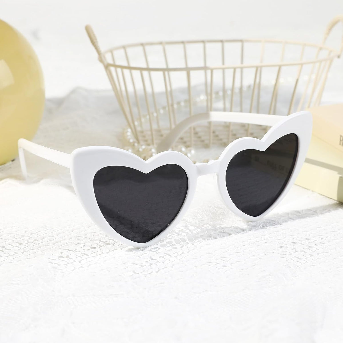 YOGFIT Heart Sunglasses for Women Fashion Classic Love Eye Protection Sunglasses Vintage Cute Heart