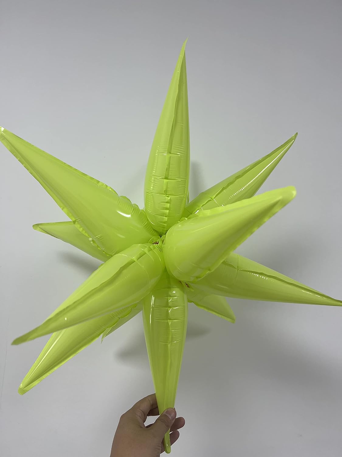 3pcs 26inch macaron green Star foil balloons.macaron green Explosion star burst star balloon-Spike