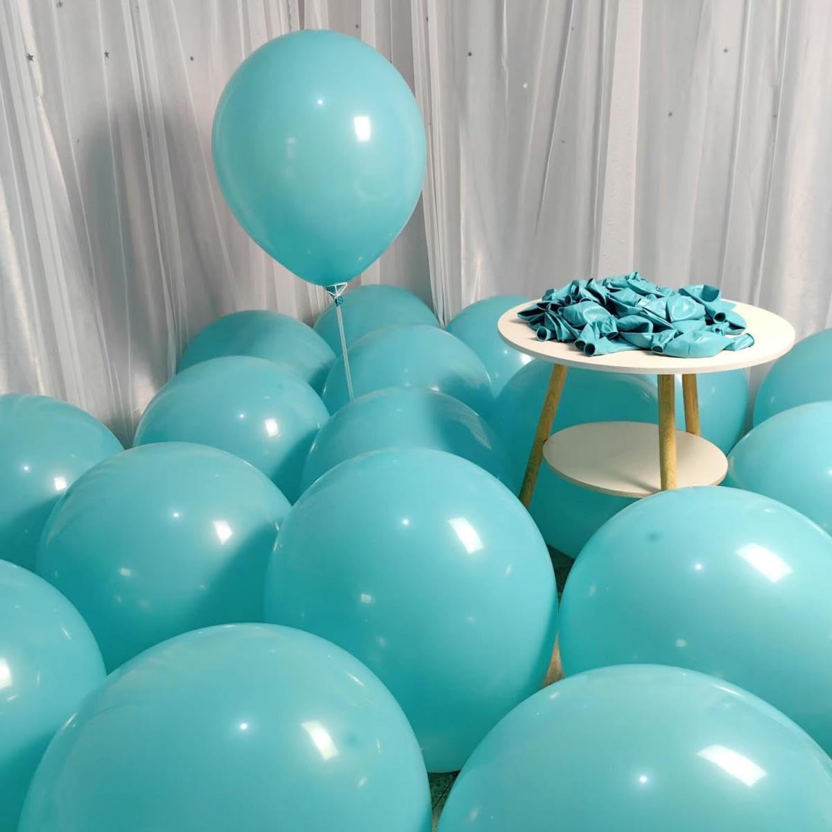 90 Packa Teal Balloons 18 inch Turquoise Latex Big Balloons for Party Decorations and Events