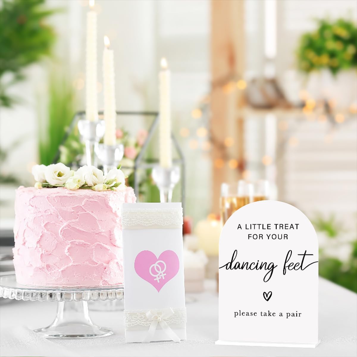 Acrylic Wedding Sign Wedding Signs for Ceremony A Little Treat for Your Dancing Feet Sign for
