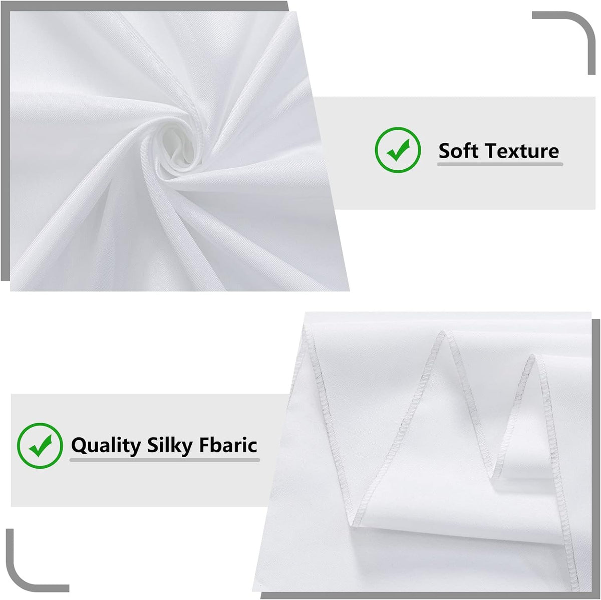 MYSKY HOME White Backdrop Curtain for Wedding Decor Holiday Party 6 Panels- White Wedding Backdrop