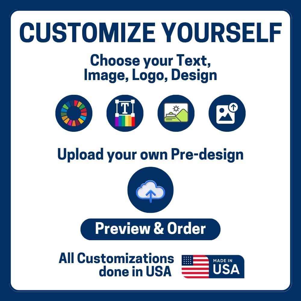 Custom Left Arrow Metal Sign by DC | Directional Signs for Indoor & Outdoor Use | Personalized