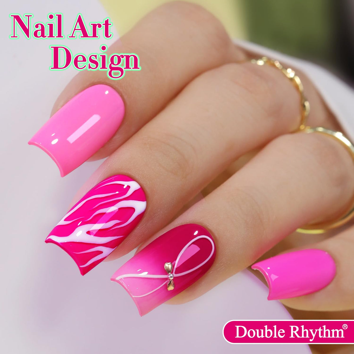 Double Rhythm 6 Pcs 15 ML Gel Polish Set Same Color Same Bottle Soak Off Gel Polish Kit Nail Art