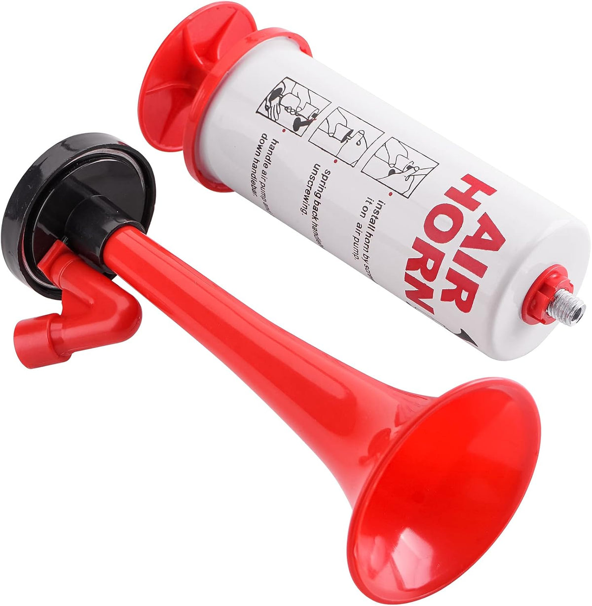 4Pcs Handheld Air Horn, Aluminum Portable Handheld Air Pump Horn, Loud Noise Maker Safety Horn for