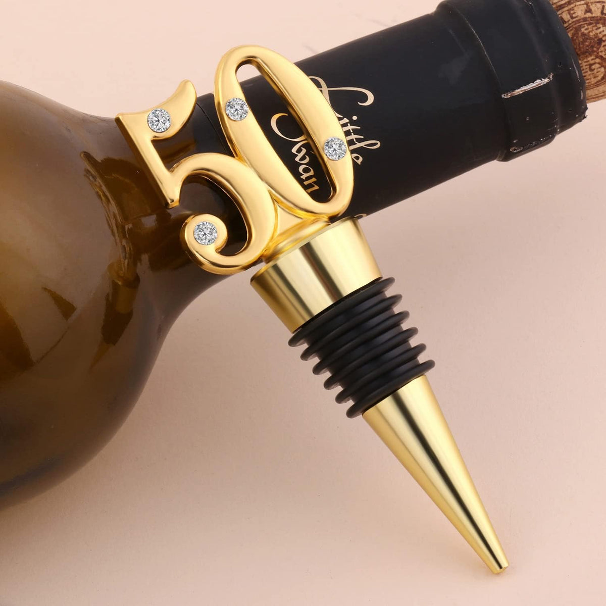 12 Pack 50th Birthday Party Favors-50 Years Old Wine Stopper for 50th Wedding Anniversary Party