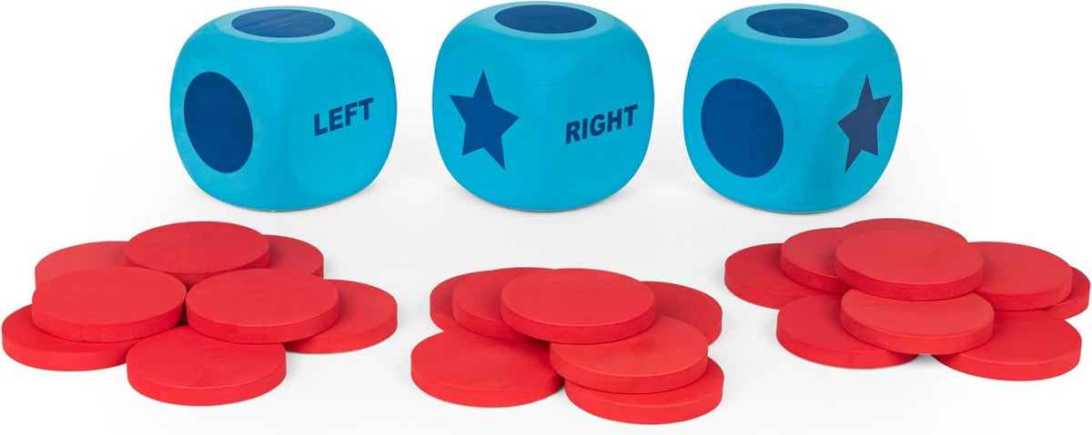 Spin Master Games, Left Center Right Giant Edition, Family Game for Indoor & Outdoor Fun with Big