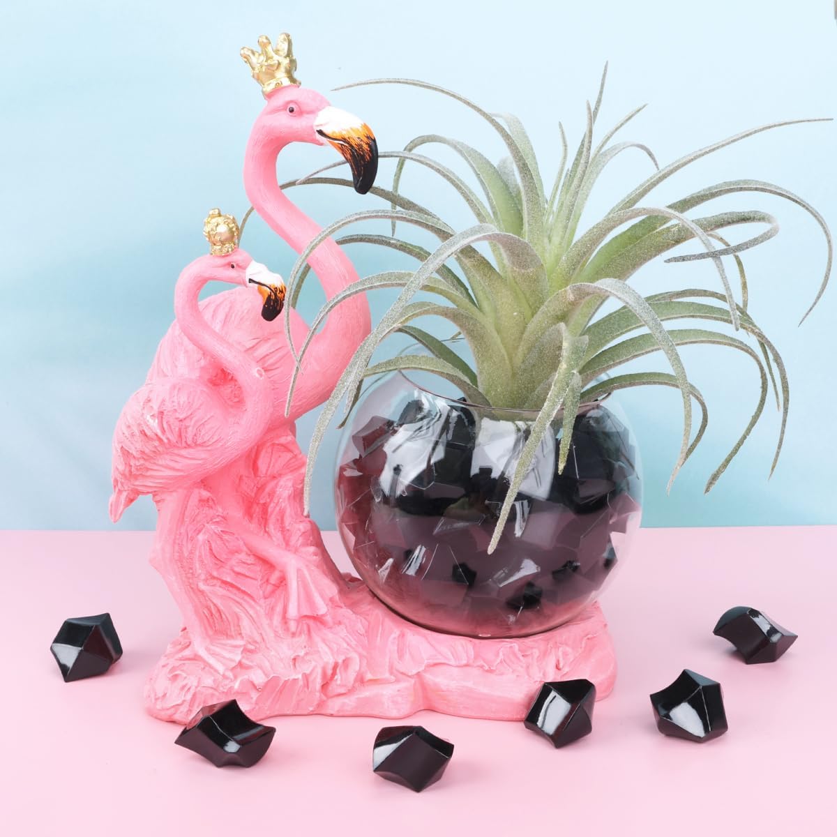 Babenest Acrylic Crushed Ice Rocks, 150 PCS Fake Crystals Plastic Ice Cubes Diamonds Gems for Vase