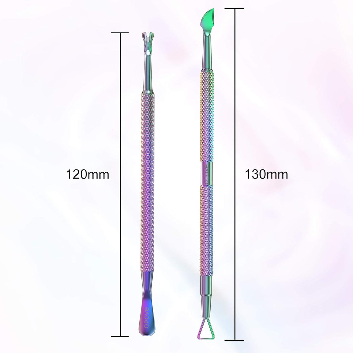 Cuticle Pusher Nail Polish Remover Stainless Steel Manicure Tool Set Gel Nail Polish Peeler Scraper