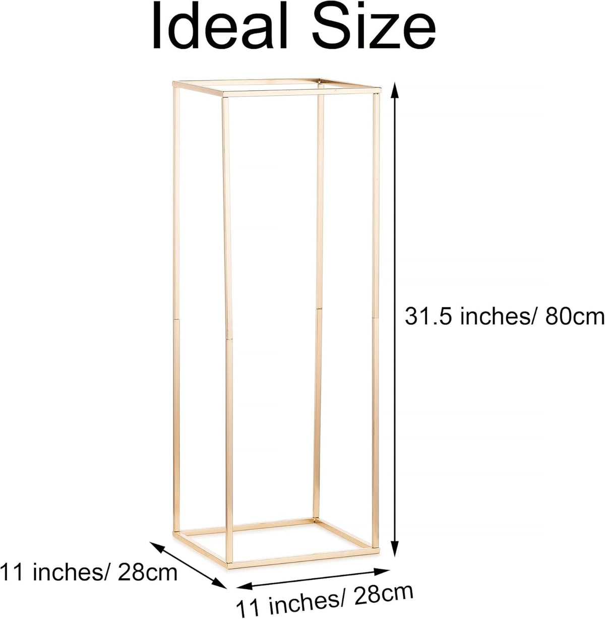 Gold Flower Stand for Table: 31.5” Tall Centerpiece Stand for Wedding Table Reception Floral Center