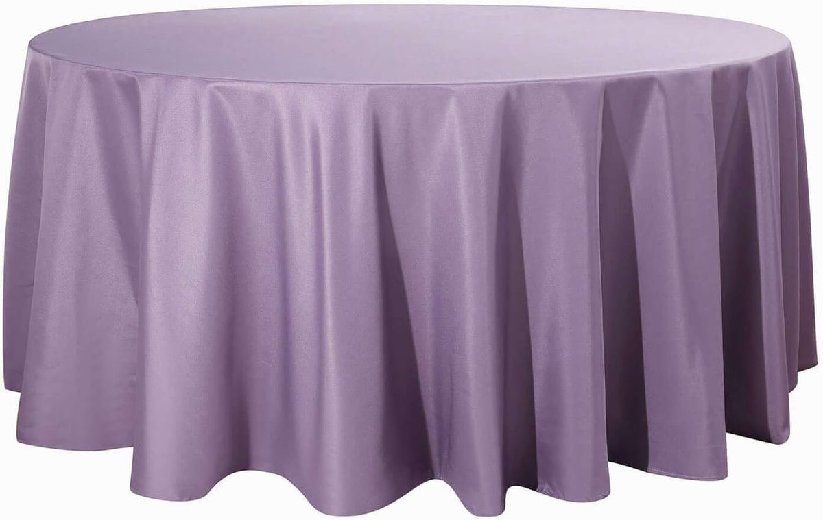Efavormart Round Tablecloth, 132 Inch Stain & Wrinkle Resistant Washable Table Cloth, Decorative