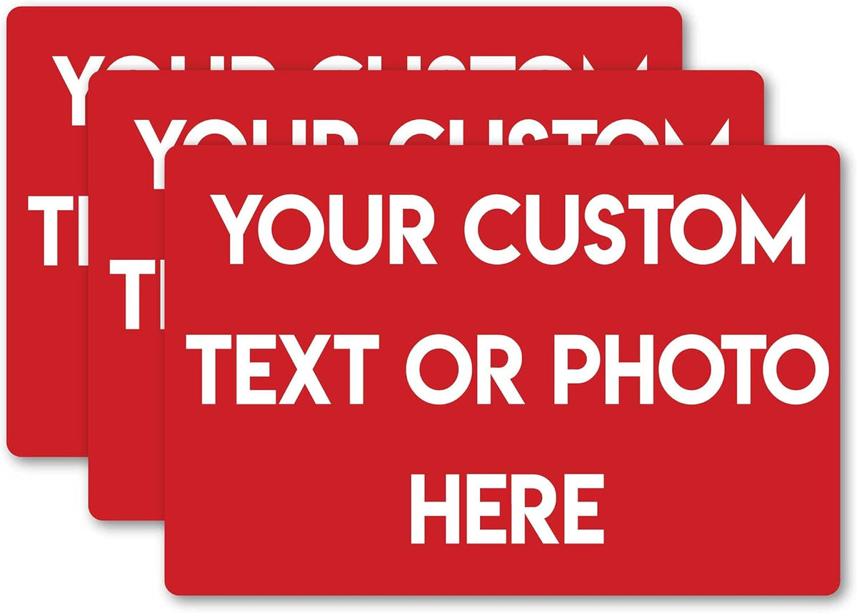 Design Your Own Custom Weatherproof Decal Text Sticker for Tumbler Cup, Laptop, RV, Cars, Trucks