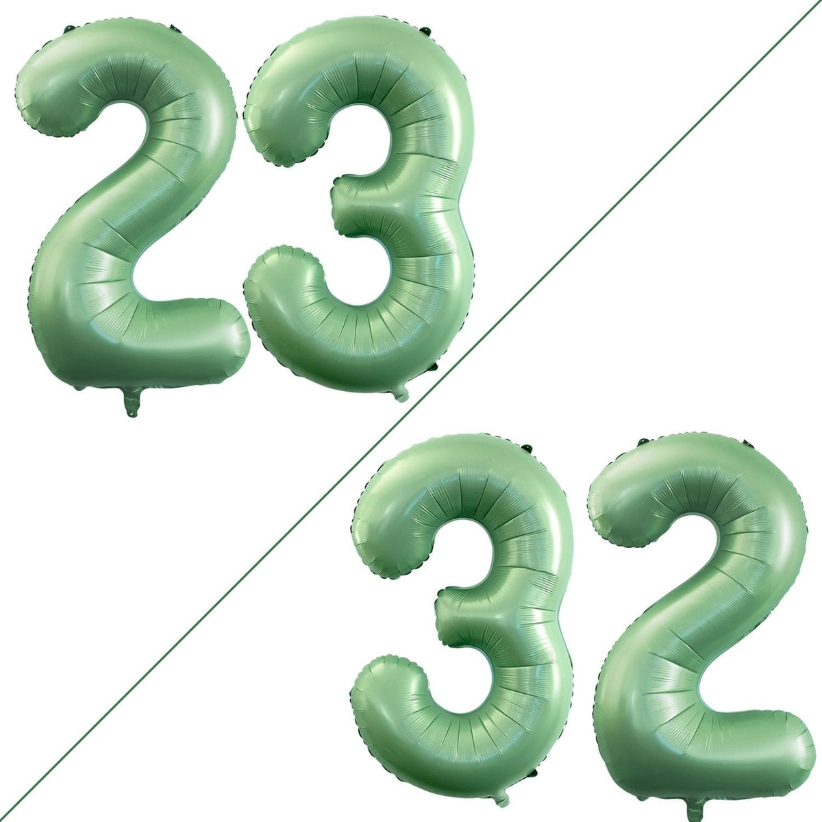 GOER Number 23 Balloons for 23rd Birthday Party Decorations,42 Inch Jumbo Foil Helium 32 Balloons