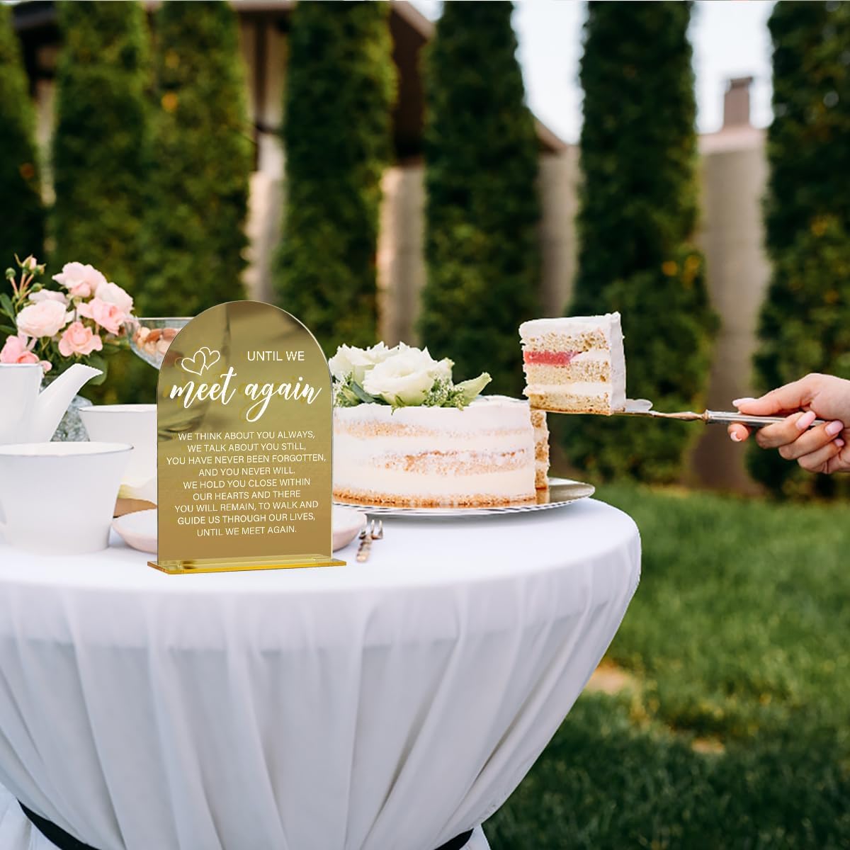 Acrylic Wedding Sign, Bridal Shower Decorations, Until We Meet Again Sign for Ceremony, Modern Font