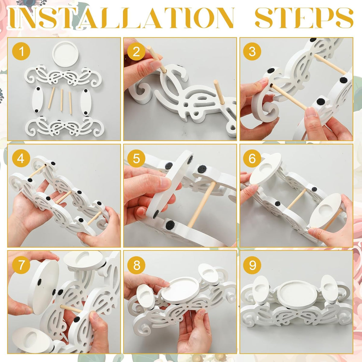 Irenare Unity Candles with Holder for Wedding Ceremony Wedding Decortions Accessories Glass Candle