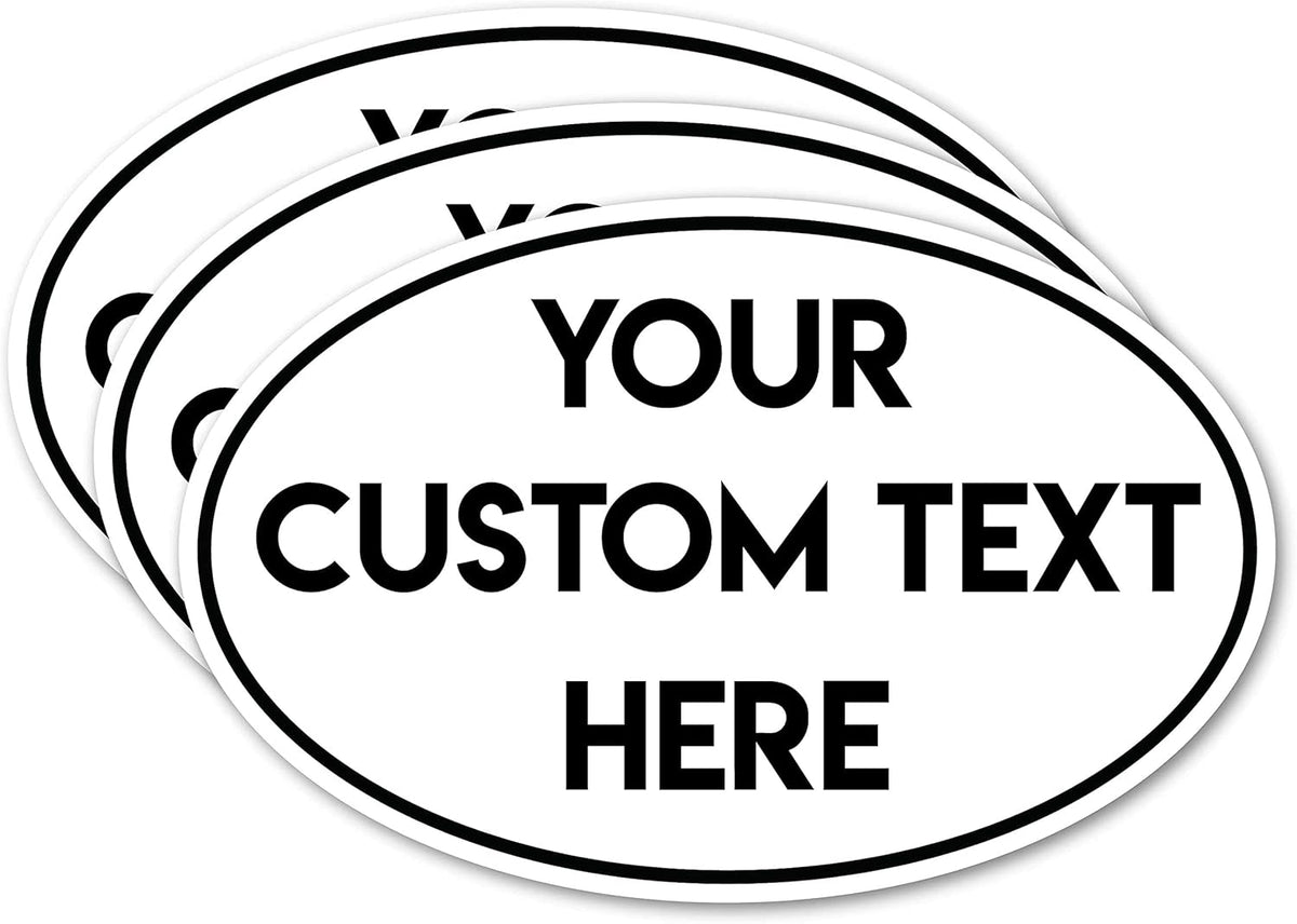 Design Your Own Custom Weatherproof Decal Text Sticker for Tumbler Cup, Laptop, RV, Cars, Trucks