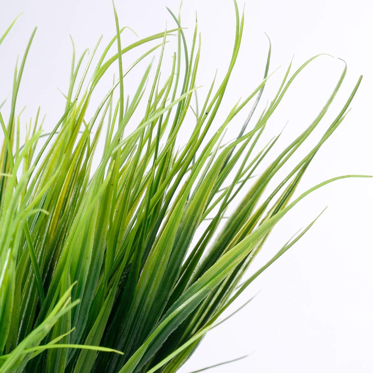 12 Bundles Artificial Grasses Outdoor UV Resistant Fake Grass No Fade Faux Plastic Plants Garden