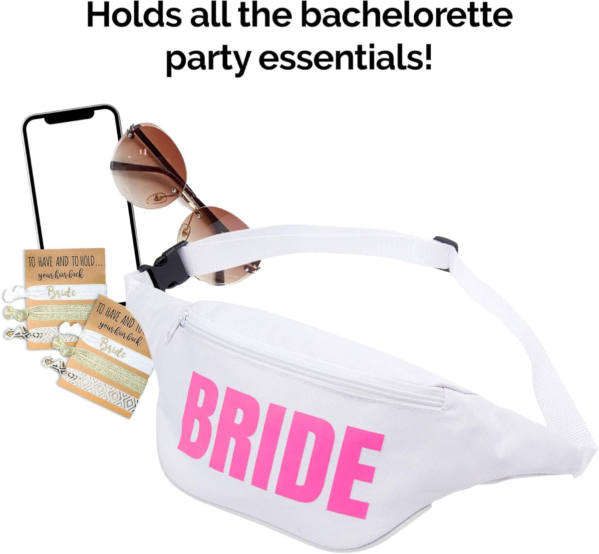 Bachelorette 80s Fanny Pack Set | 7 Pack | 1 Bride Fanny Pack and 6 Squad Fanny Packs |