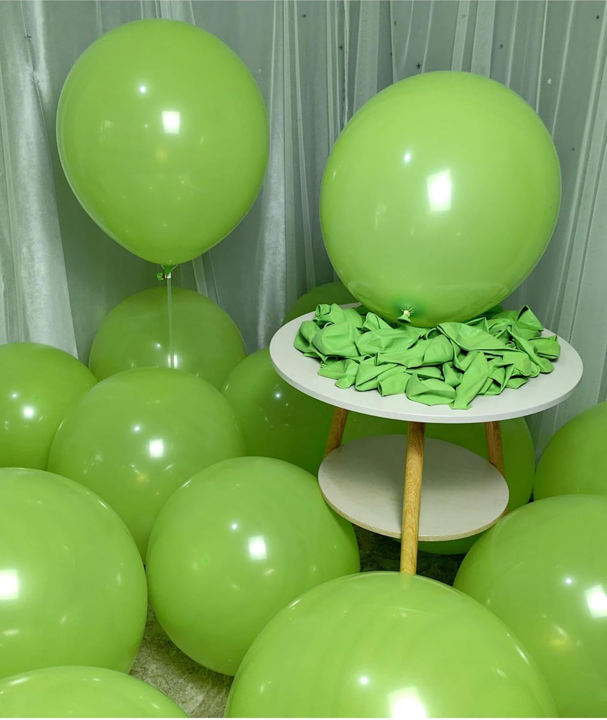 90 Pack Light Green Balloons 18 inch Green Latex Big Balloons for Party Decorations and Events