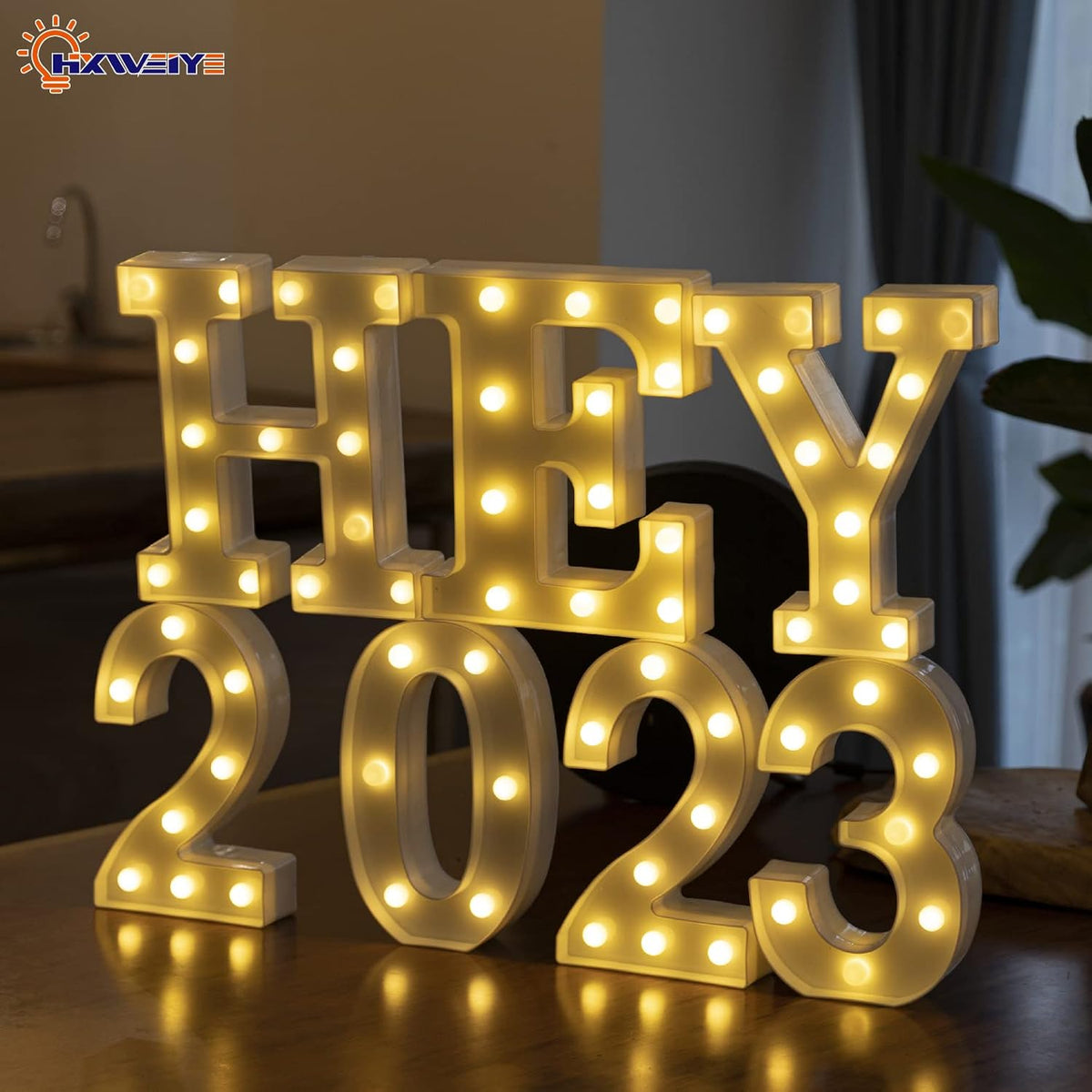 LED Marquee Letters Lights Sign Y, HXWEIYE Led Letter Lights 26 Alphabet, Light Up Number 0-9