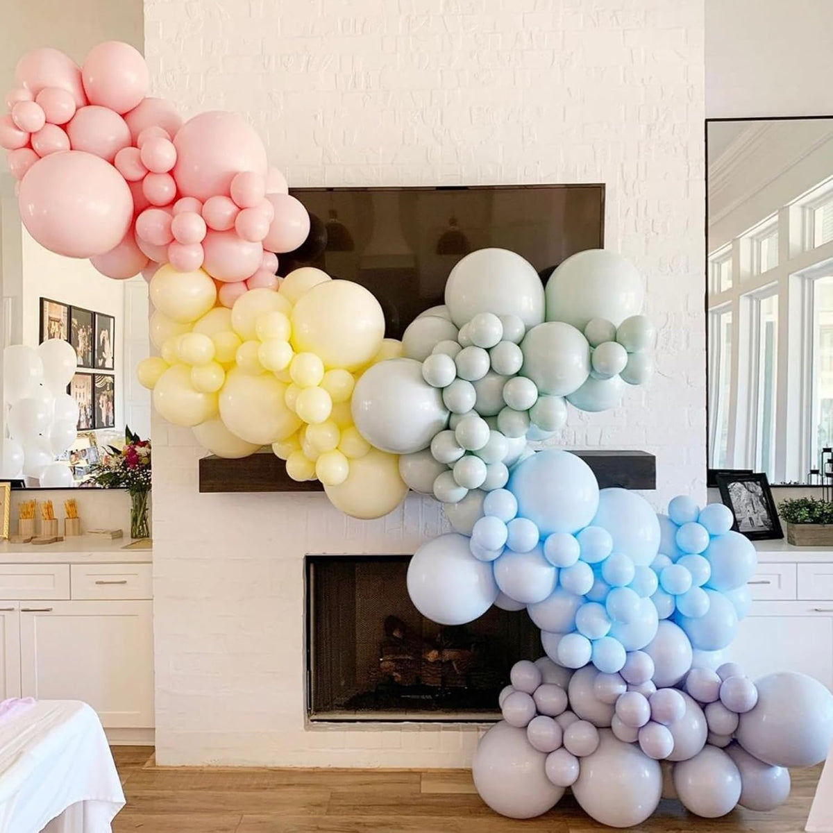 95pack Pastel Balloons Different Size 18/12/10/5 Inch Pastel Balloon Garland Arch Kit for