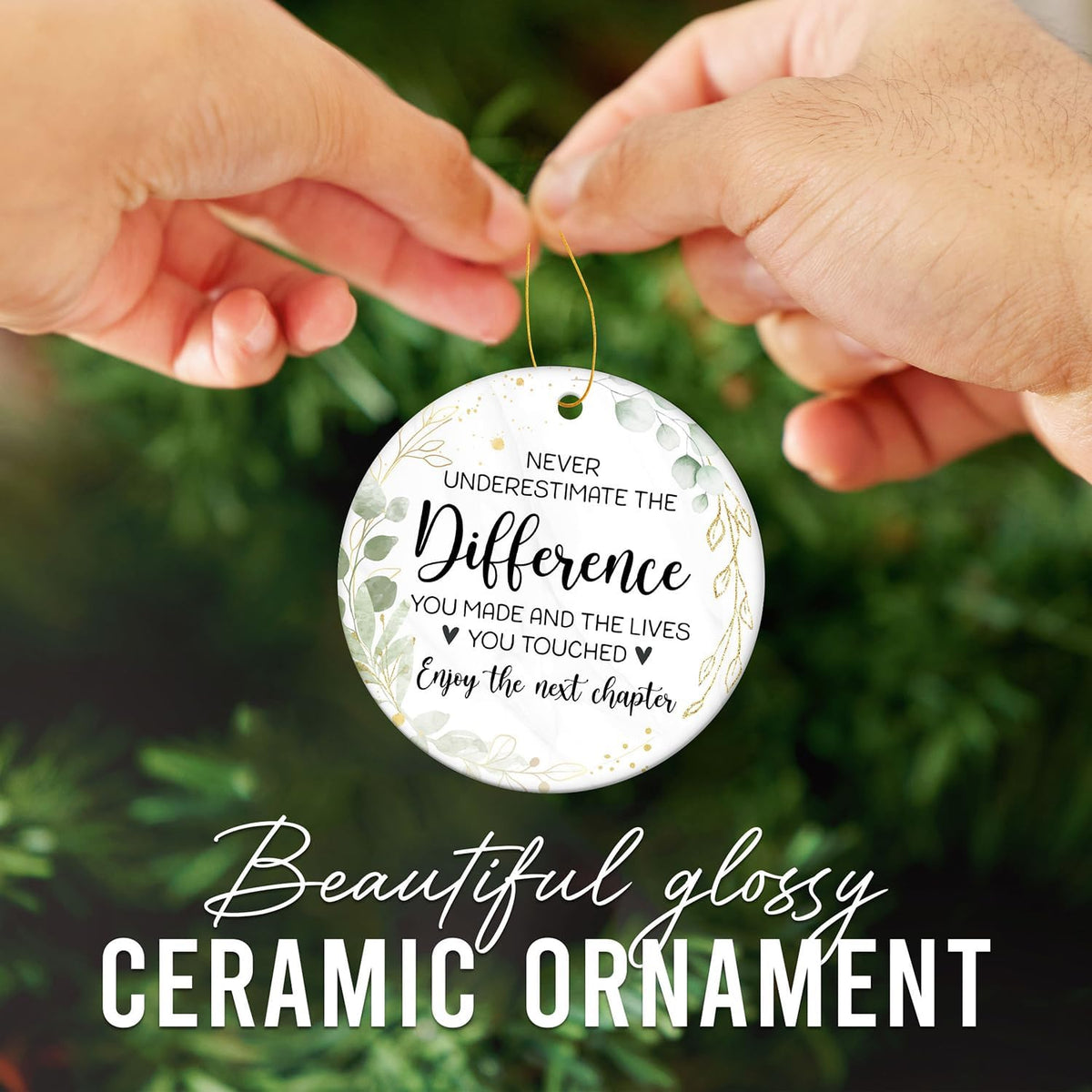 HEXMOZ Retirement Ornament 2025 - Retirement Gifts for Women, Men 2025 - Retired Gifts for