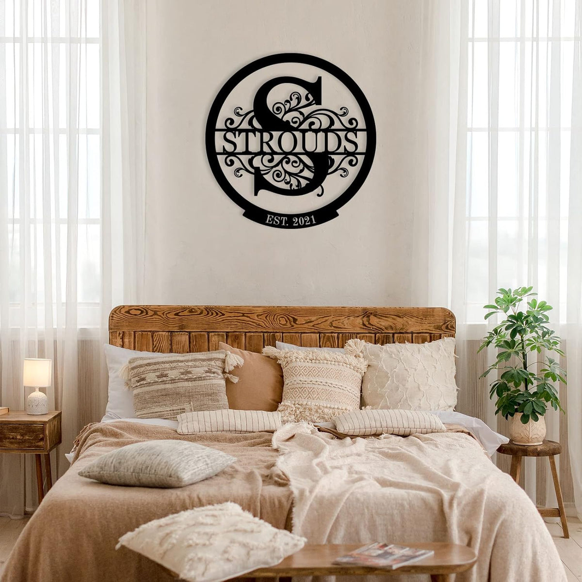 Personalized Metal Signs |Custom Monogram Name Sign | Wedding Gifts for Couples 2025 | Outdoor Wall