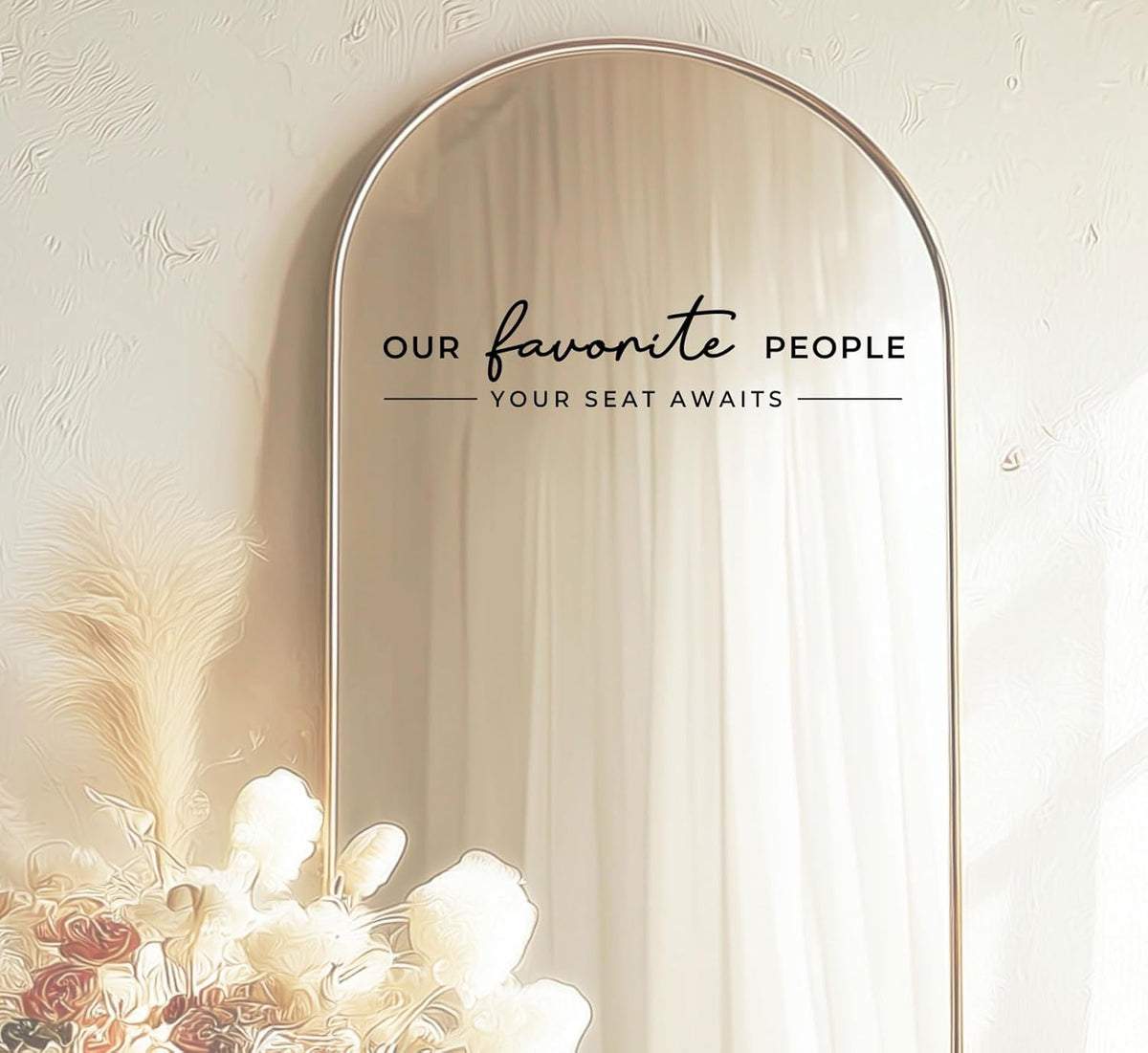 Our Favorite People Vinyl Decal, Please Find Your Seat Sign for Wedding Reception Wedding Vinyl