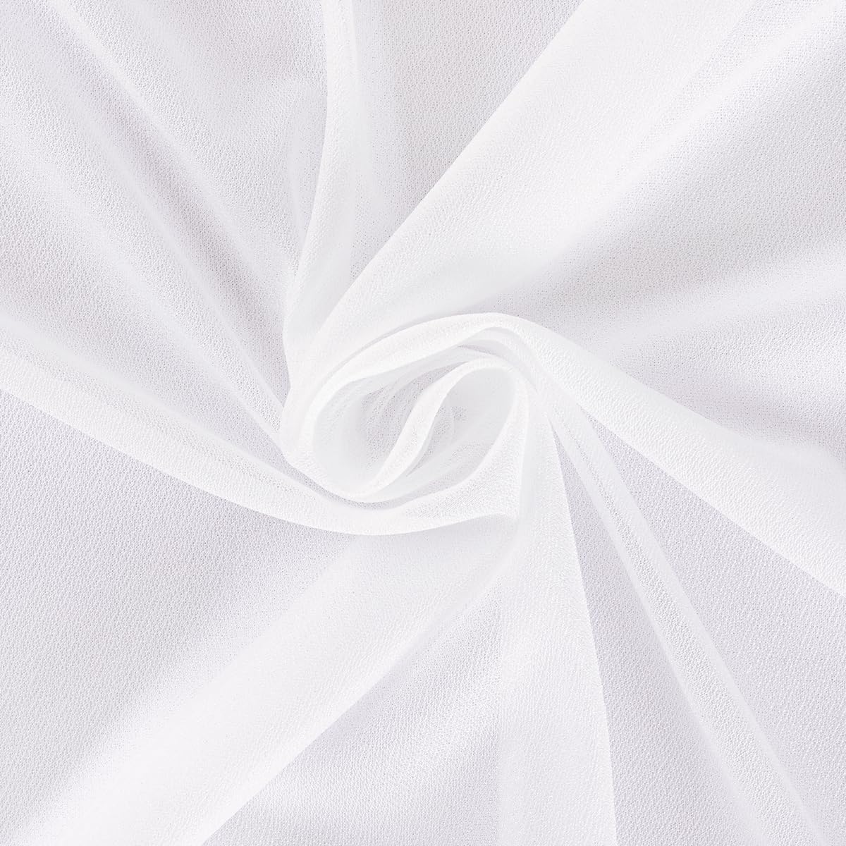 White Wedding Arch Draping Fabric 29" x 20 FT White Drapes for Backdrop Sheer Curtains Wedding