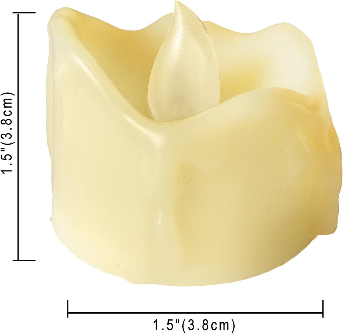 CANDLE CHOICE Battery Operated Flameless Votive Candles with Timer Realistic Flickering Fake