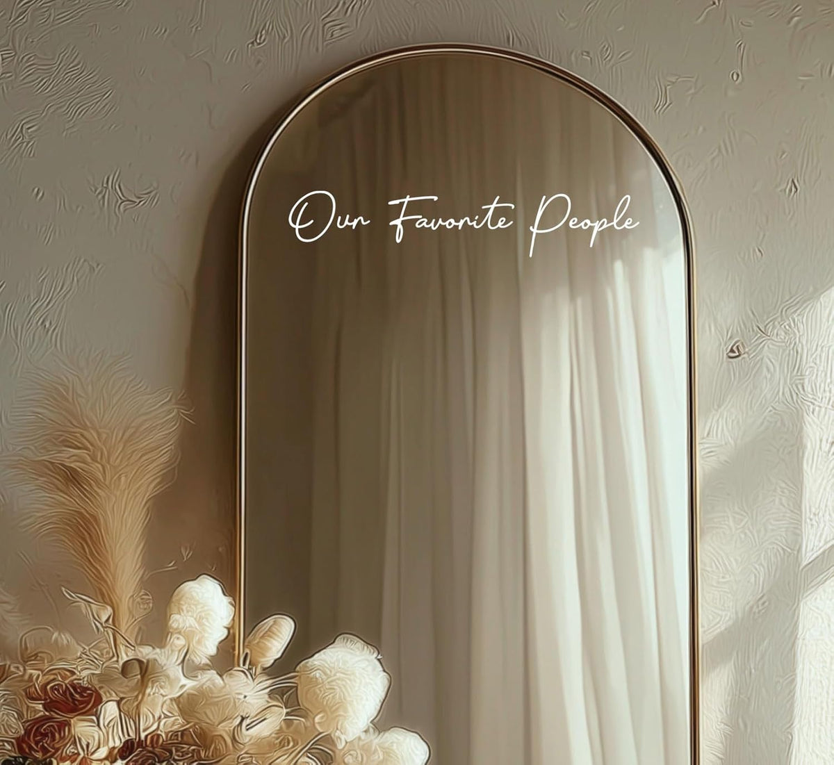 Our Favorite People Seating Chart Decal Wedding Seating Chart Header Decal for Mirror Our Favorite