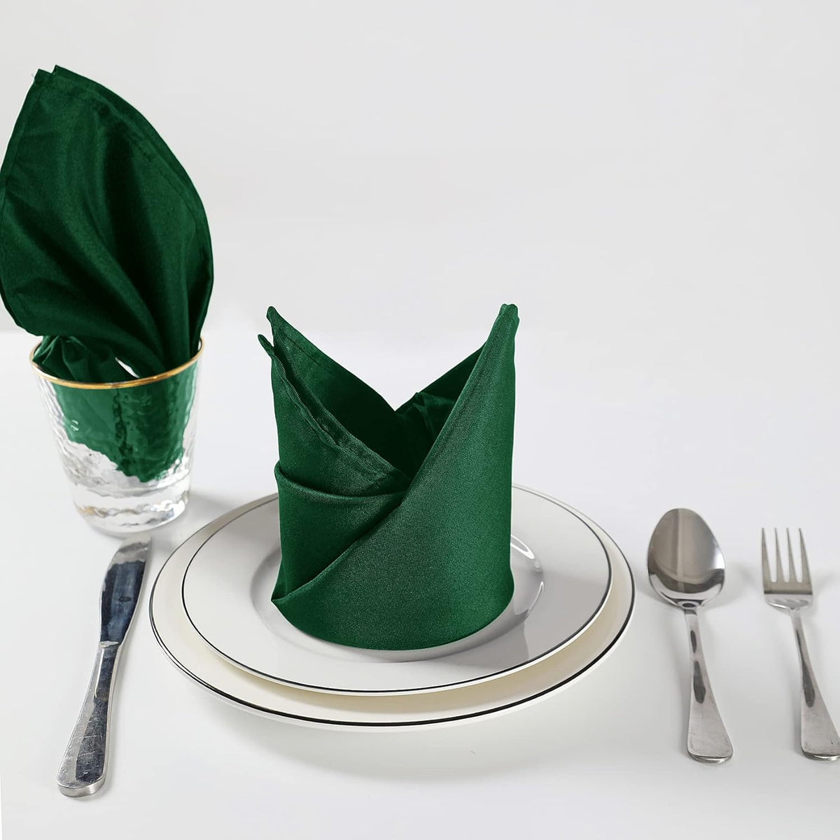 Cloth Napkins 17x17 inch Washable Polyester Dinner Napkins Soft Table Napkins for Wedding Party