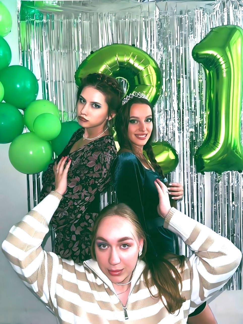 Light Green Number 1 Balloon 40 inch, Number 1 Birthday Balloons for Boy Girl, Light Green Foil One