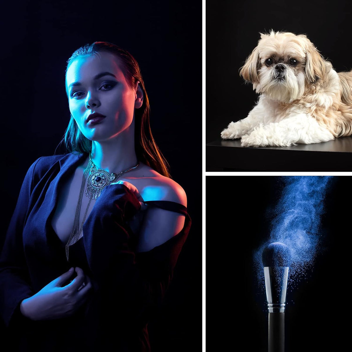 10X12ft Black Backdrop, LCUIRC Photo Backdrop Curtain Polyester Background for Portraits Pet