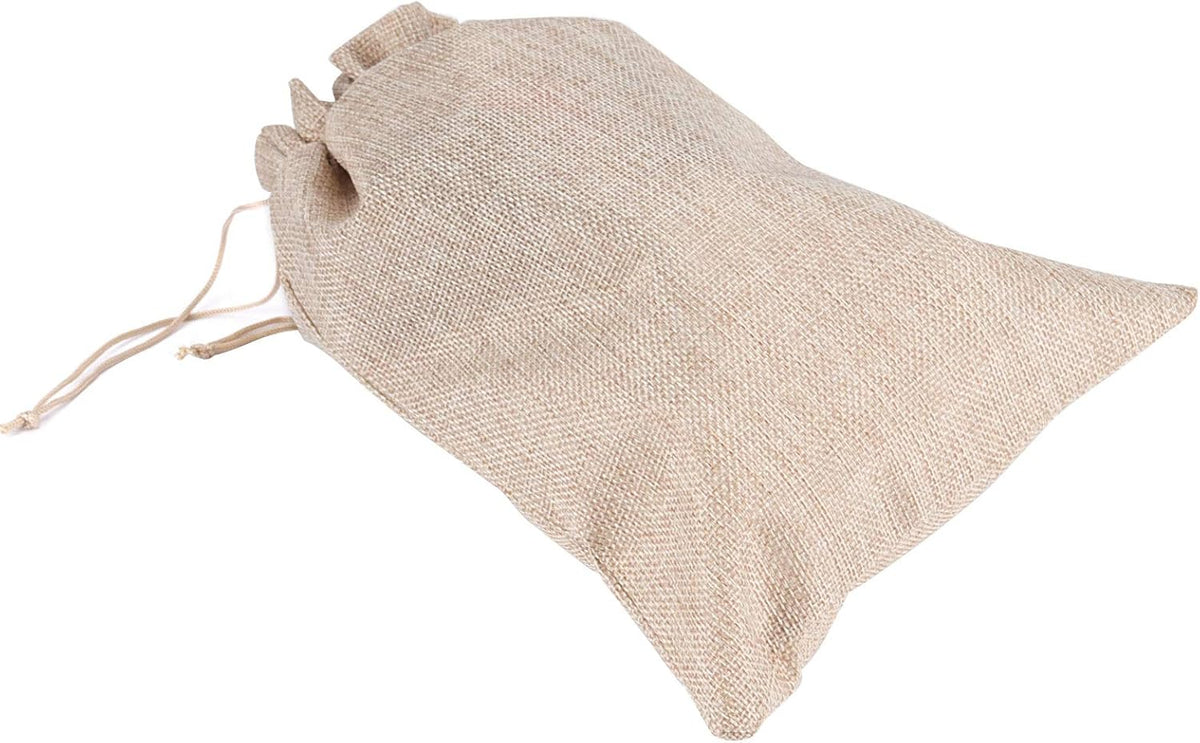 ZOENHOU 30 Packs 8 x 12 Inch Large Burlap Bags with Drawstring, Durable Jute Drawstring Bags