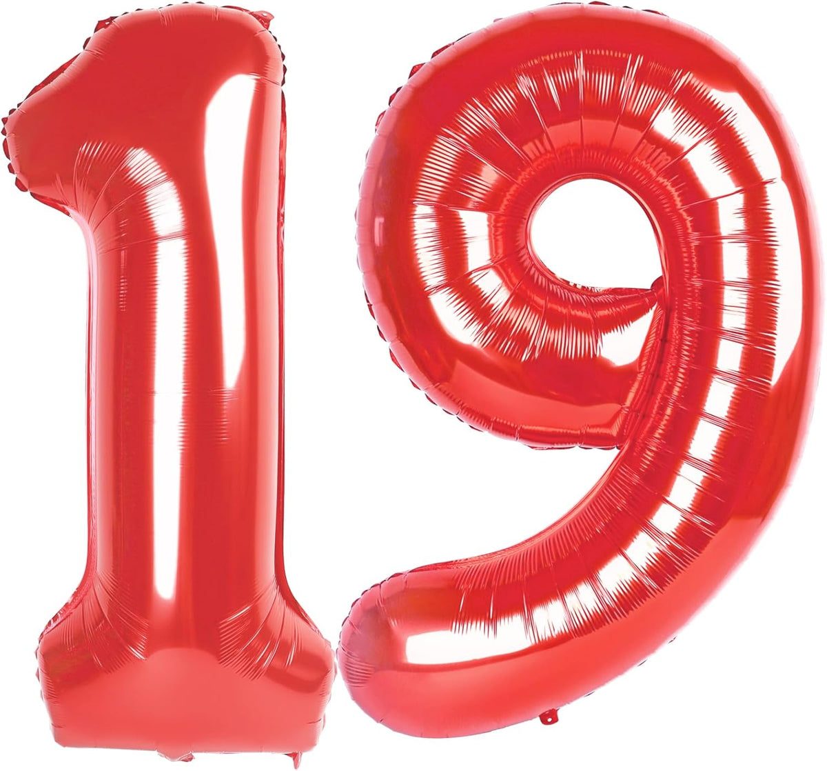 Red Number 19 Balloon 40 Inch Birthday Decorations, Number 19 Balloon Birthday Party Decoration