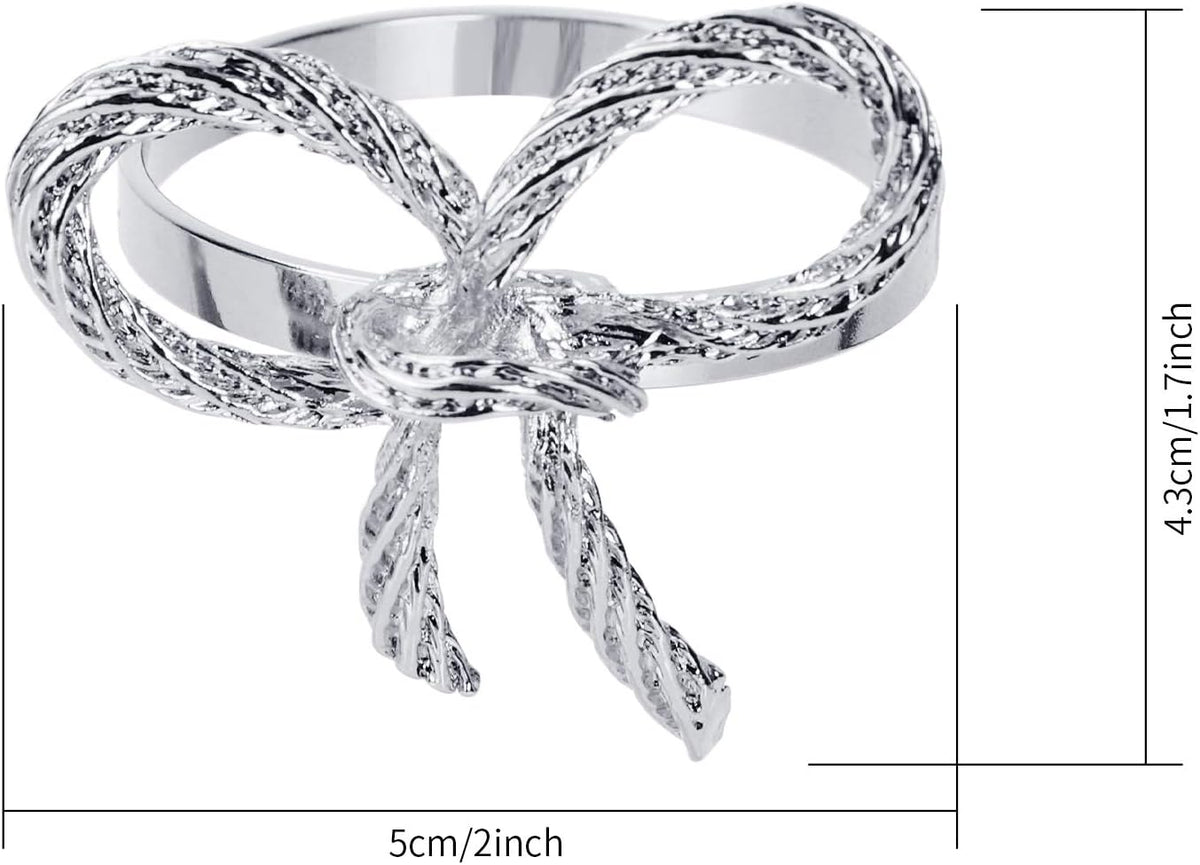 Pack of 12 Napkin Rings Alloy Hollow Out Flower Napkin Holder Dinning Table Napkin Ring for Dinner
