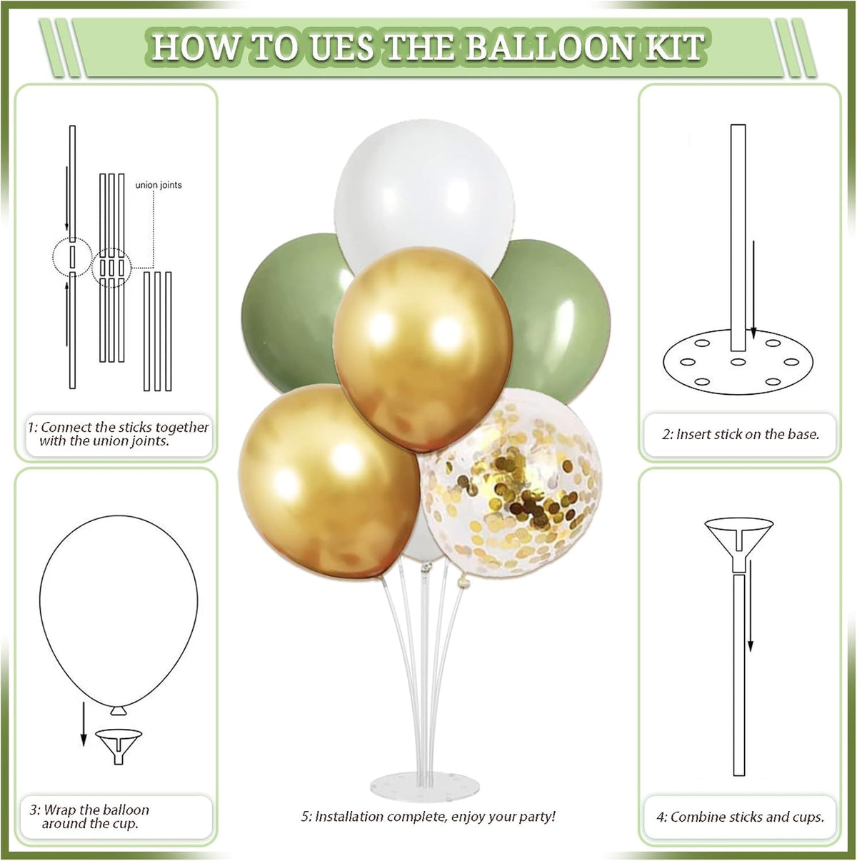 310 Pcs Sage Green Bridal Shower Decorations, Bachelorette Party Decorations Favors - "BRIDE TO BE"