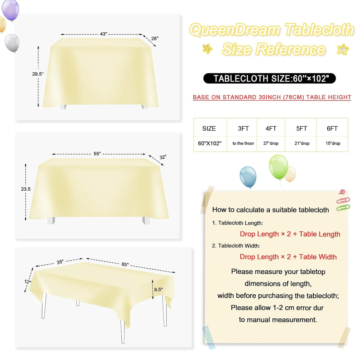 QueenDream Gold Sequin Tablecloth 60x102 Inch Sparkly Gold Wedding Tablecloth for Baby Shower