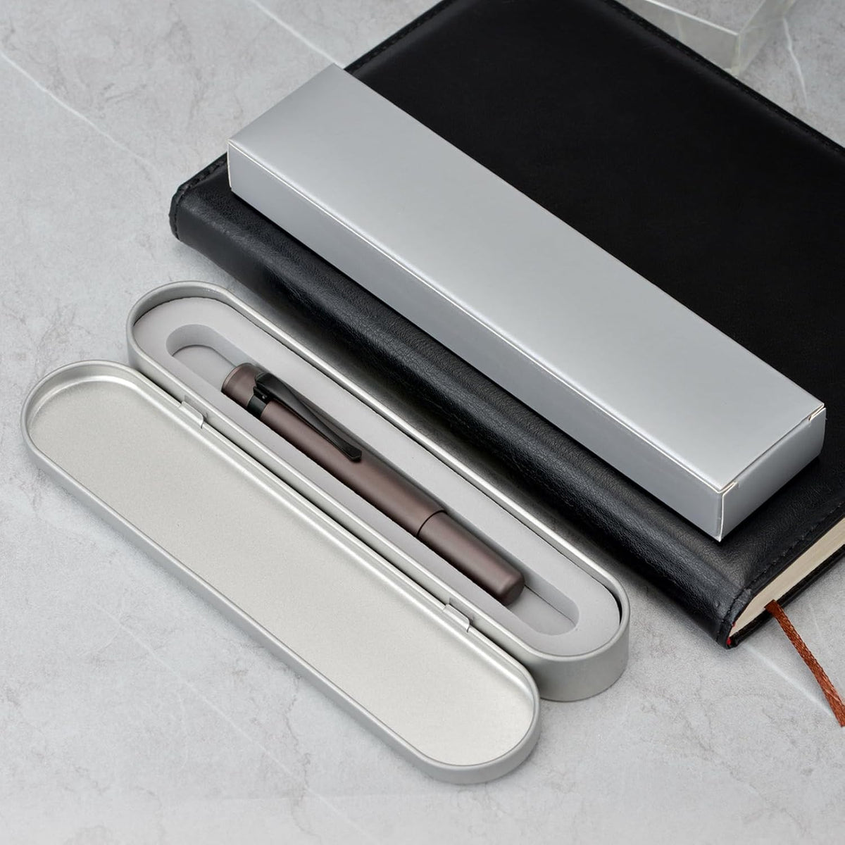 Hongdian M2 Black Forest Mini Rollerball Pen, Fine Point 0.5mm, Sleek Aluminium Pocket Pen with