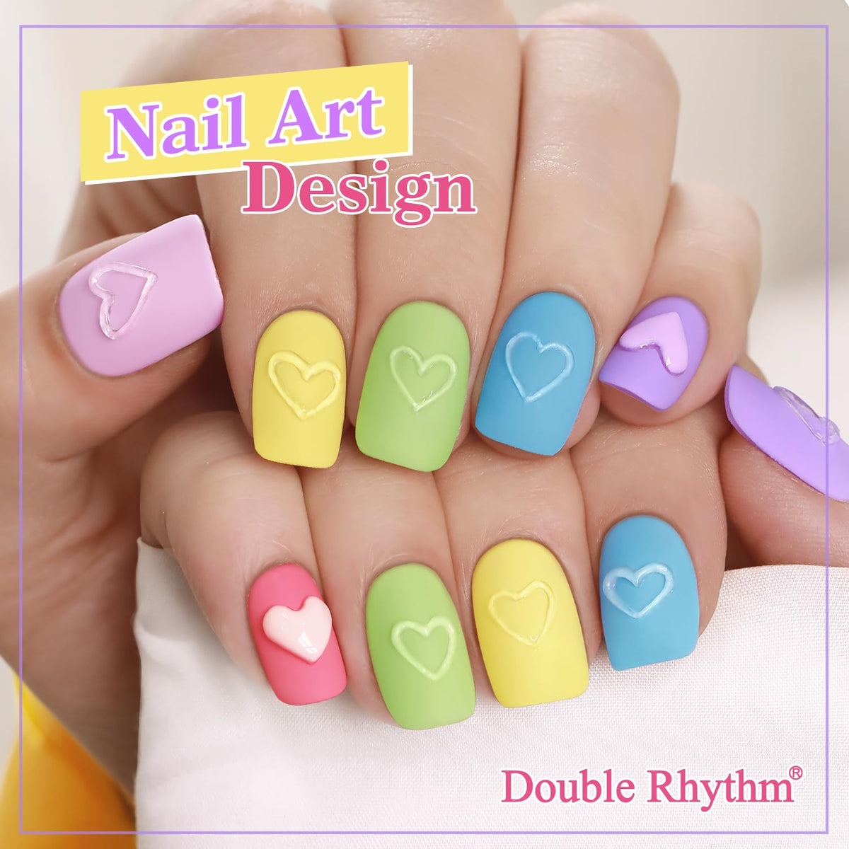 Double Rhythm 6 Pcs 15 ML Gel Polish Set Same Color Same Bottle Soak Off Gel Polish Kit Nail Art