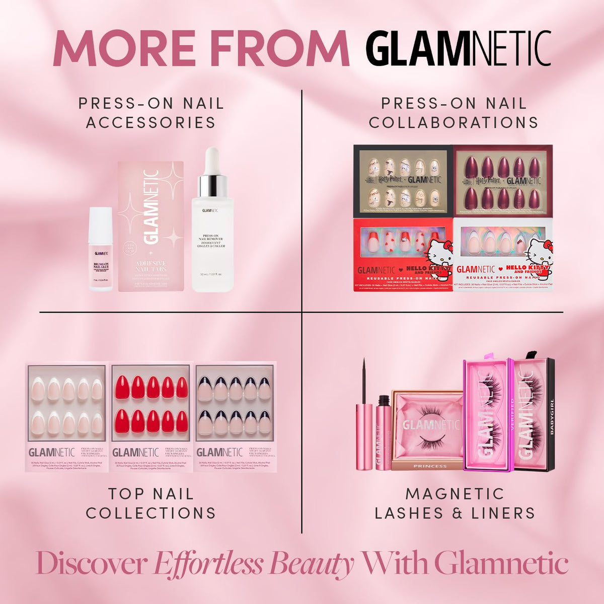 Glamnetic Super Strong Brush On Nail Glue (2 Bottles) | Brush Tip Applicator, Mess Free, Travel